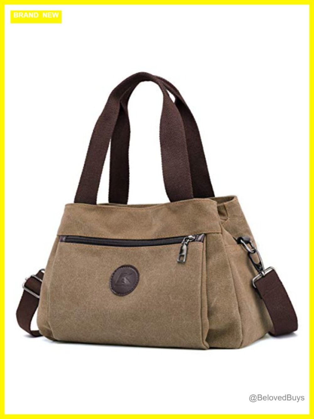 Canvas Hobo Crossbody Bag with Adjustable Strap